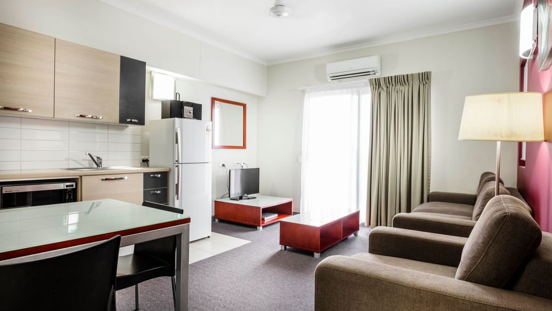 Furniture in 2-Bedroom Suite at Novotel Darwin Airport
