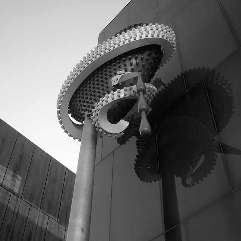 Artwork on exterior structure in Museum of Contemporary Art Denver at Warwick Denver