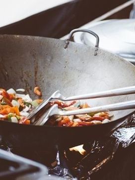 Tasty foods cooking at the Sebel Residence Chatswood