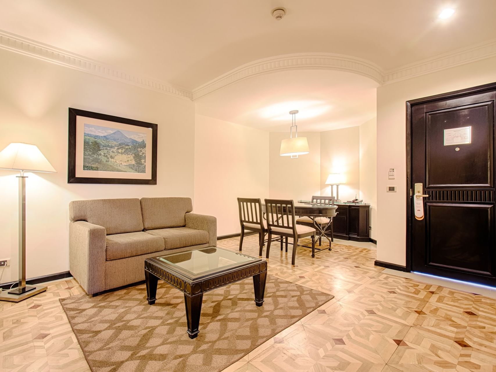 Living area in Executive Room at Tikal Futura Hotel