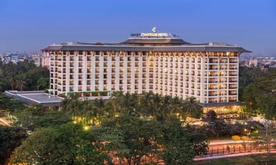 The exterior facade of Chatrium Hotel Royal Lake Yangon