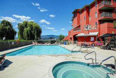 Pool area & exterior view of Manteo Resort Waterfront