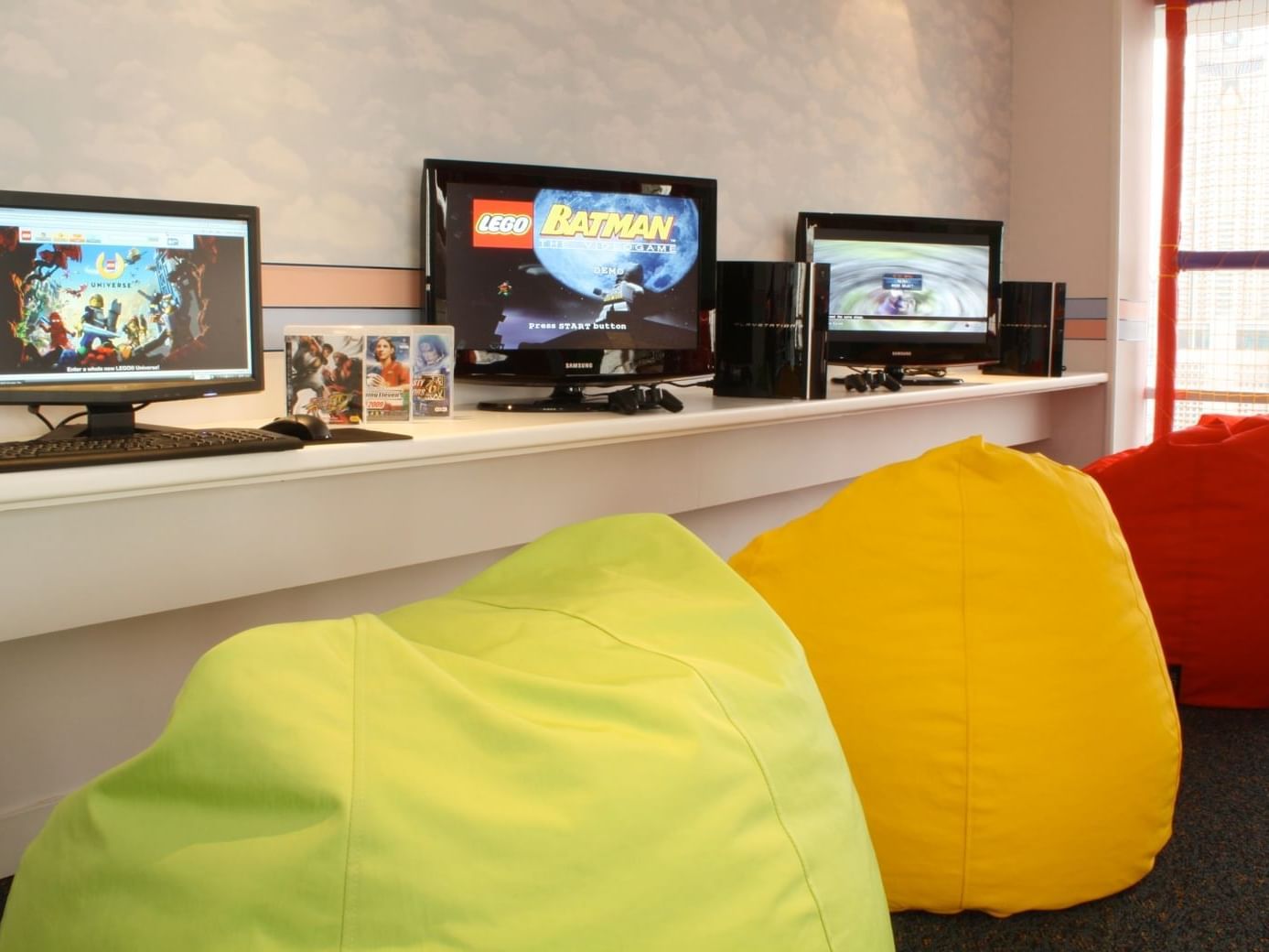 Video gameplay zone in Kids Club at Eastin Hotels