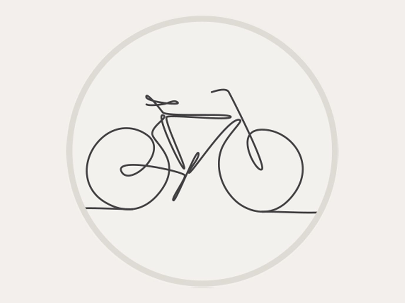 Vector icon of Bicycle Rental used at SENS Hotel