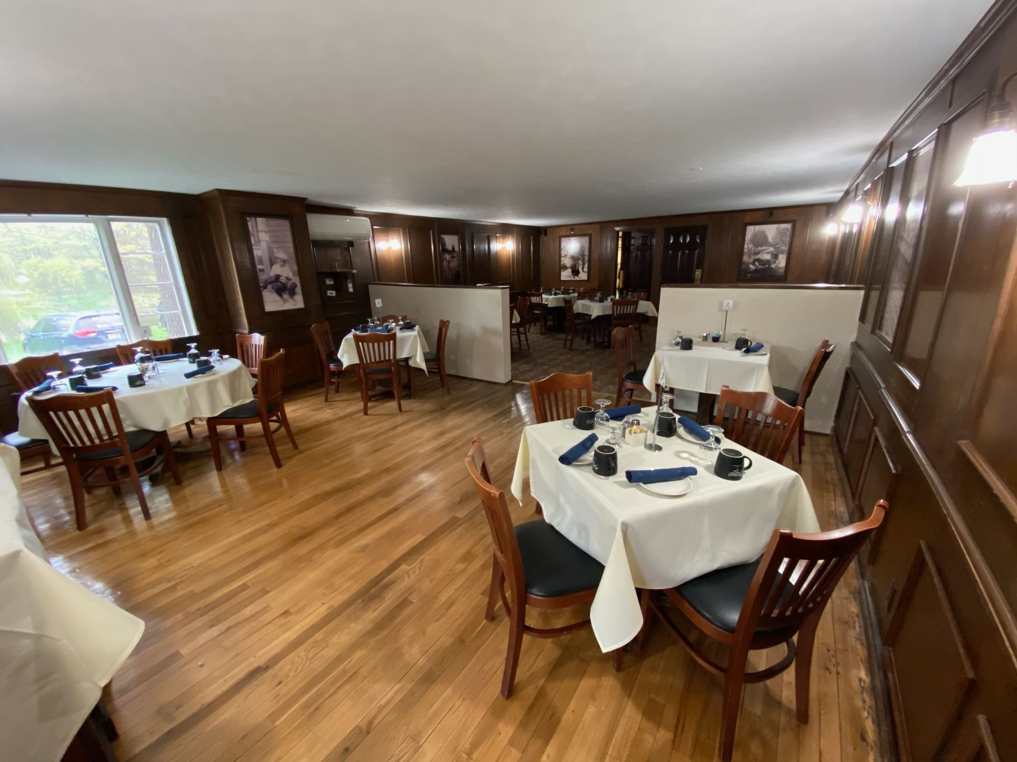 Red Dining Room in The Bistro at La Tourelle Hotel and Spa