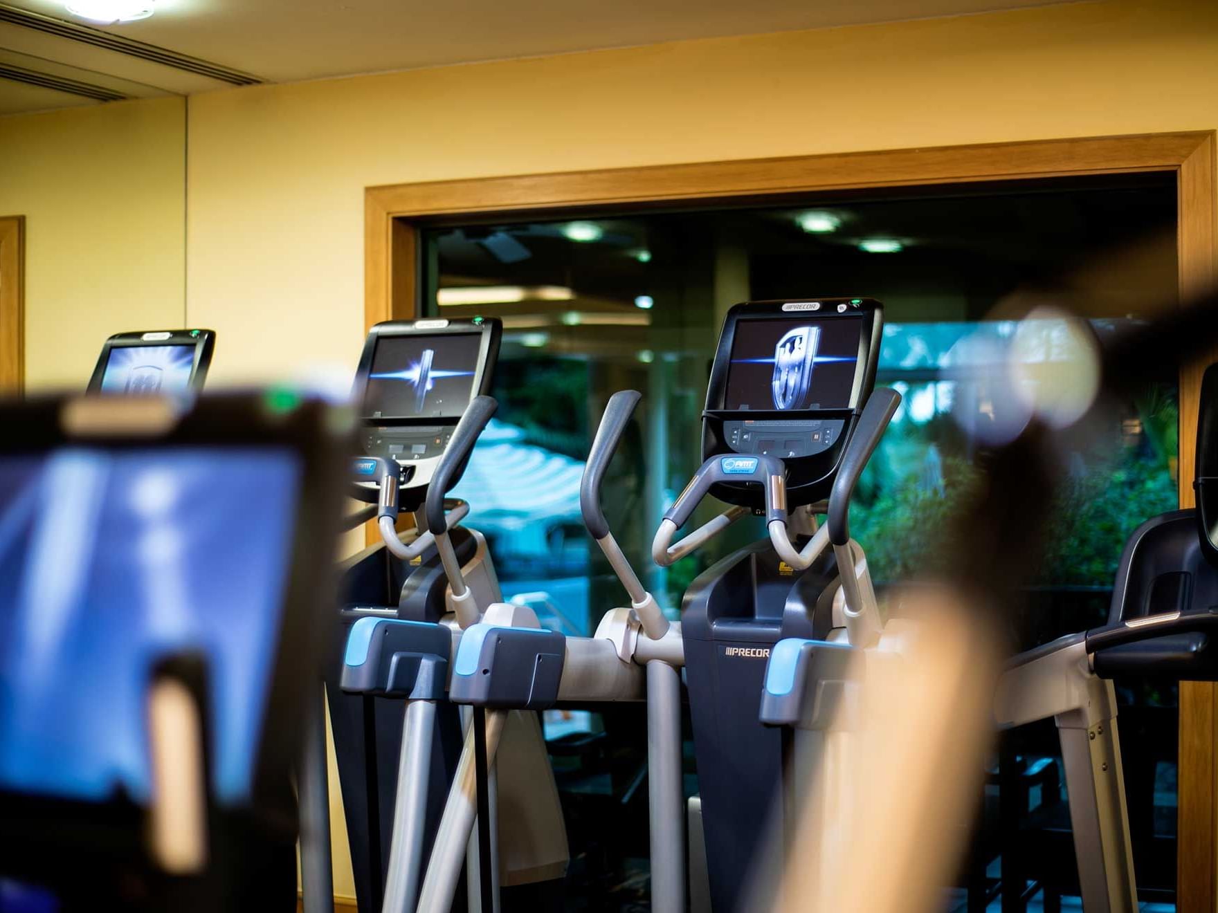 Closeup on Treadmills in the Gym of Artyzen Grand Lapa Hotel