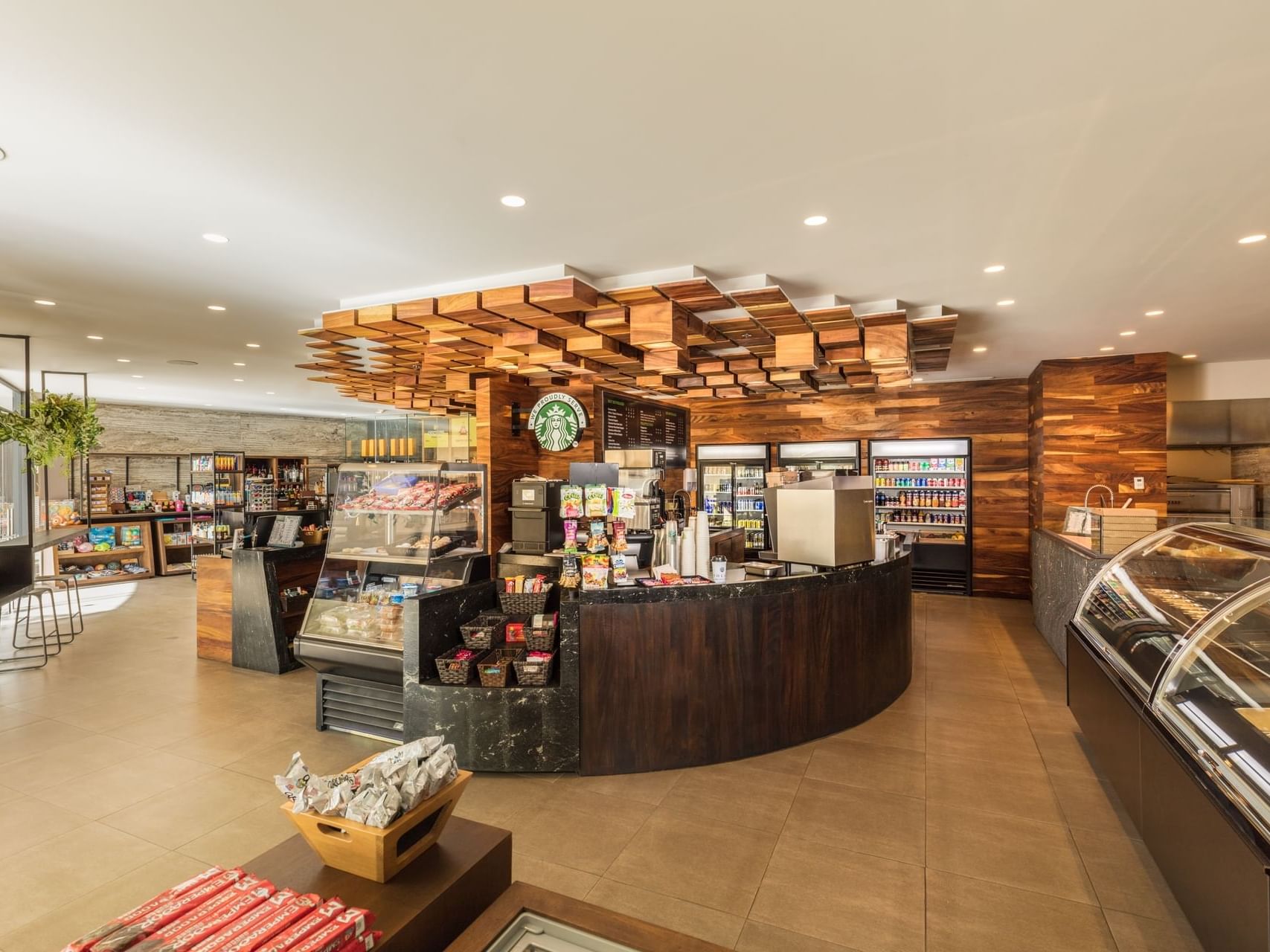Snack stations in Dunas Deli cafe at The Club at Solaz