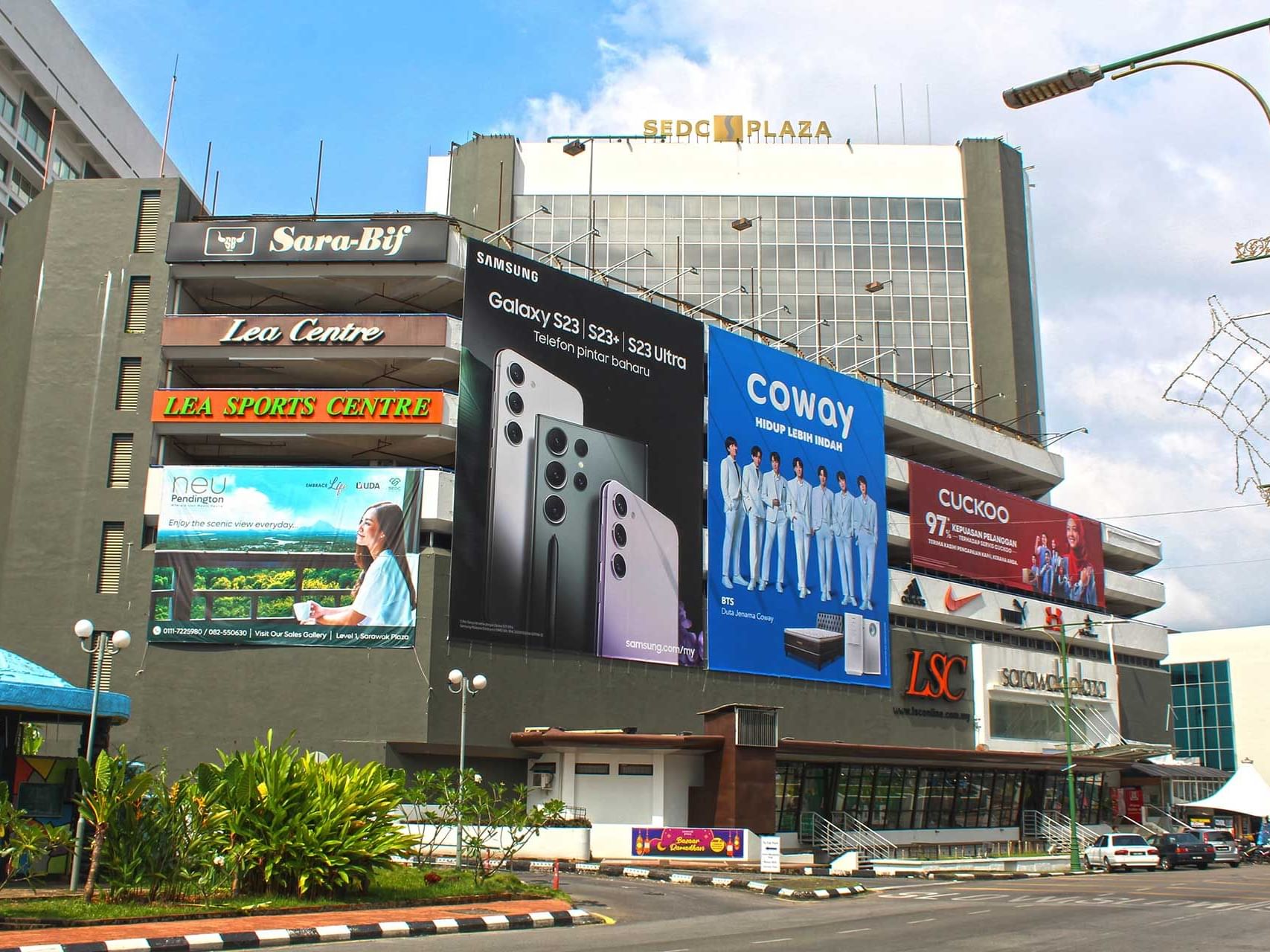 Street view of Sarawak Plaza Shopping Mall near Hemisphere Corporation