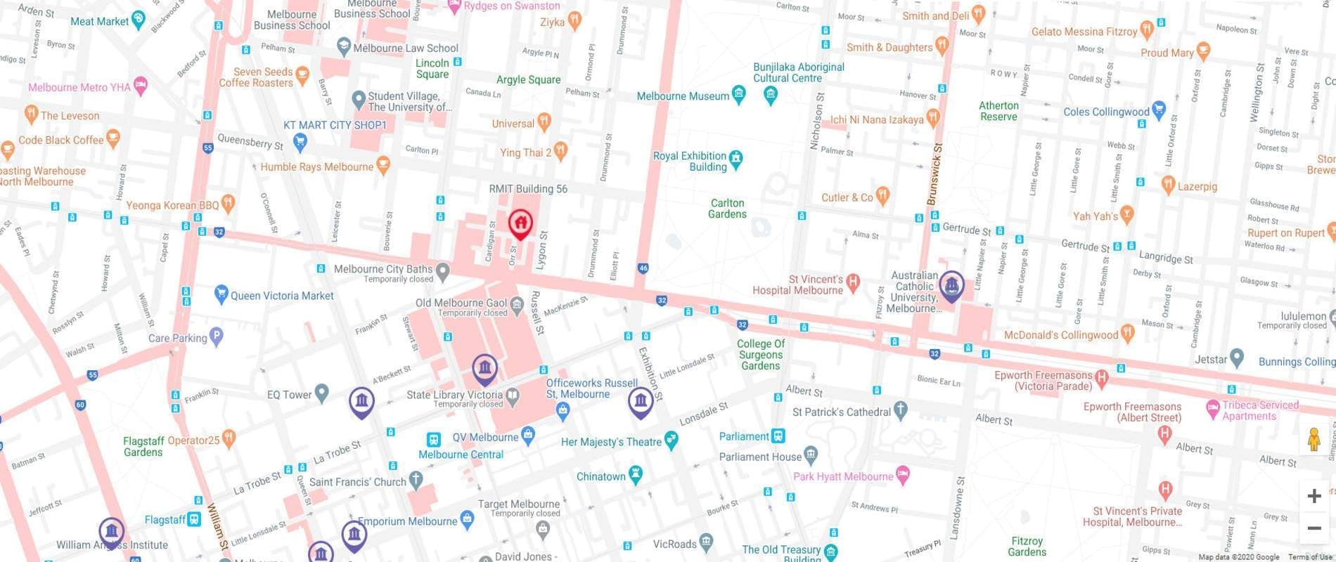 Student Living D2 Map