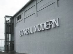Exterior view of Istanbul Modern's entrance near CVK Hotels