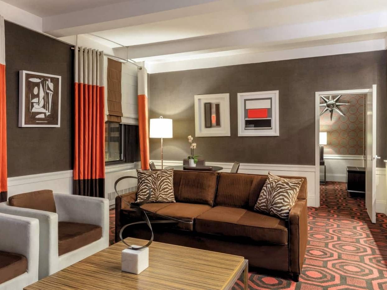 Two Bedroom Suite Living Area at the Empire Hotel
