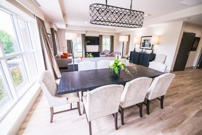 dining table with chairs