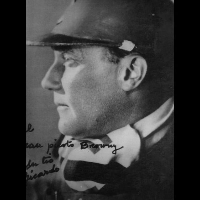 Closeup on a man at Marbella Club in 1940's