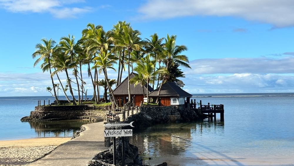 Beachfront Wicked Walu restaurant at Warwick Fiji Resort and Spa in Korolevu.
