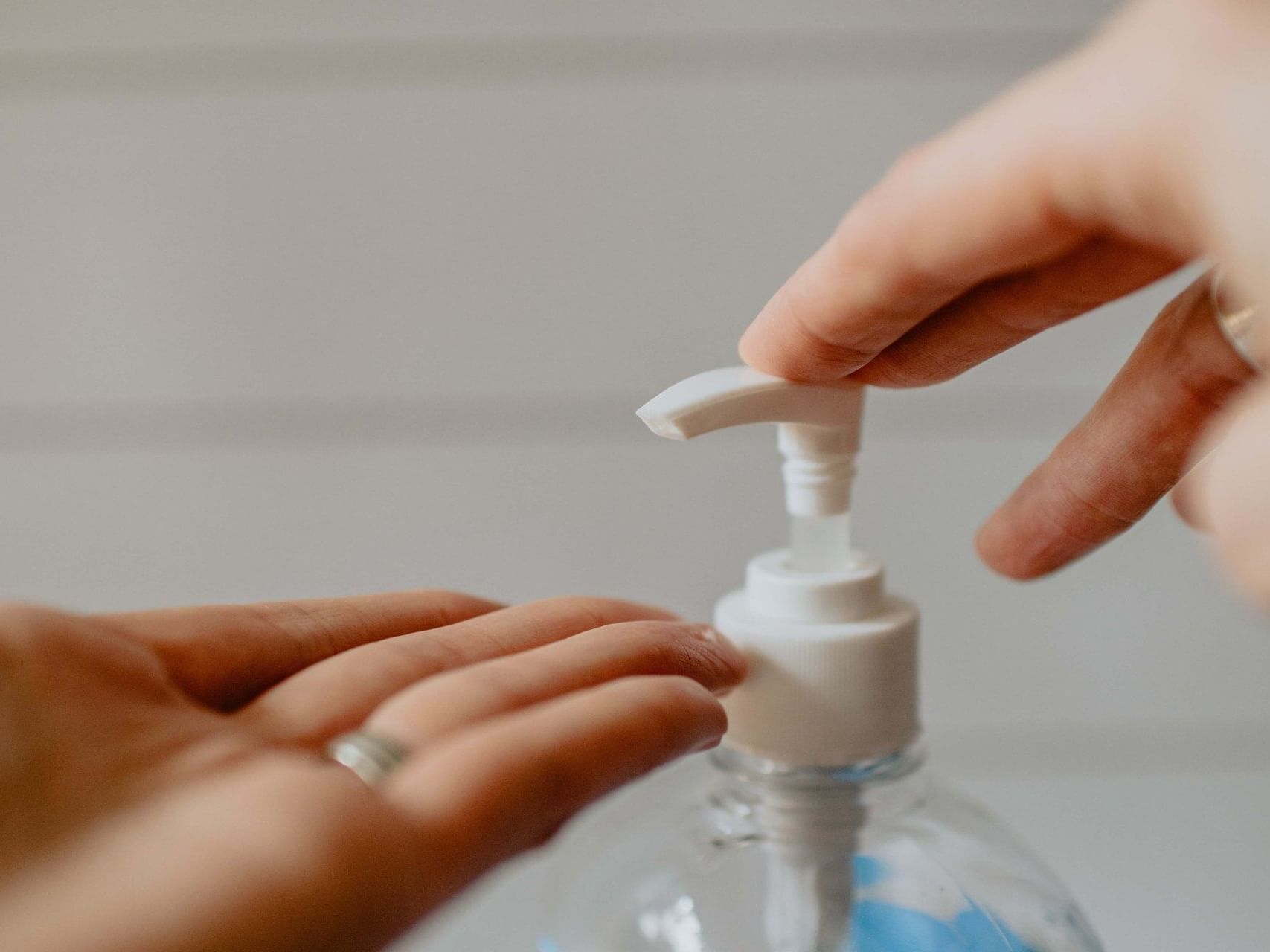 Hand sanitizer at Pullman Port Douglas sea temple resort and spa