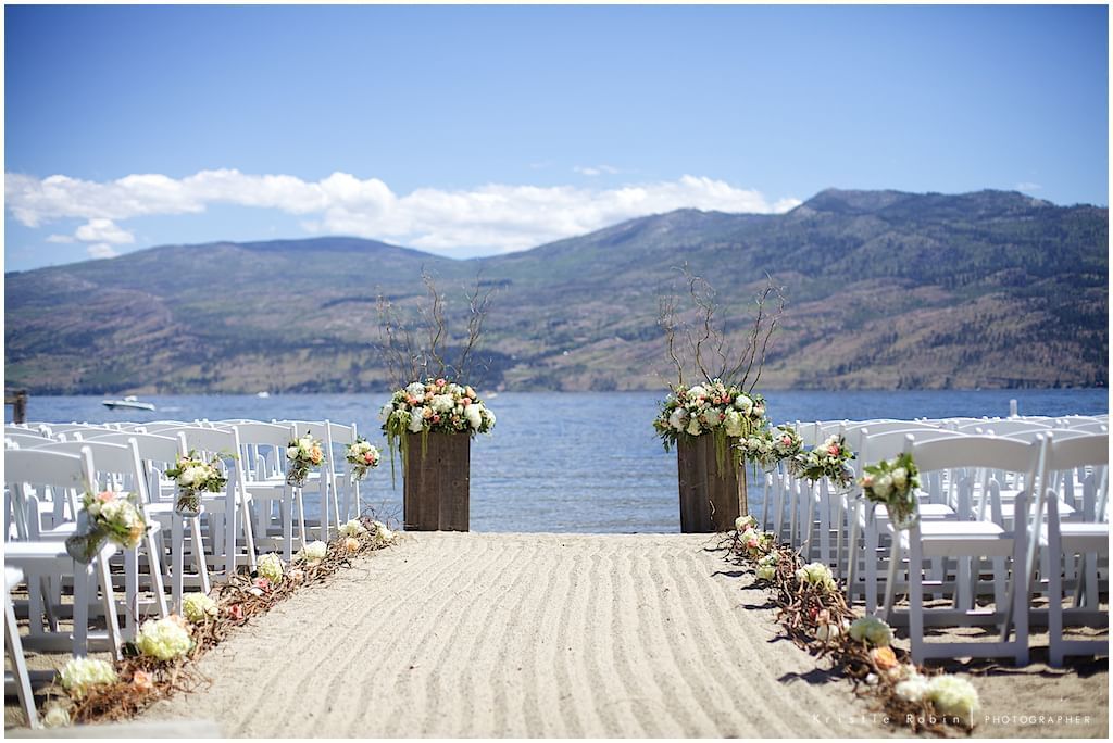 Beach Ceremony Destination Wedding Kelowna Okanagan Lake