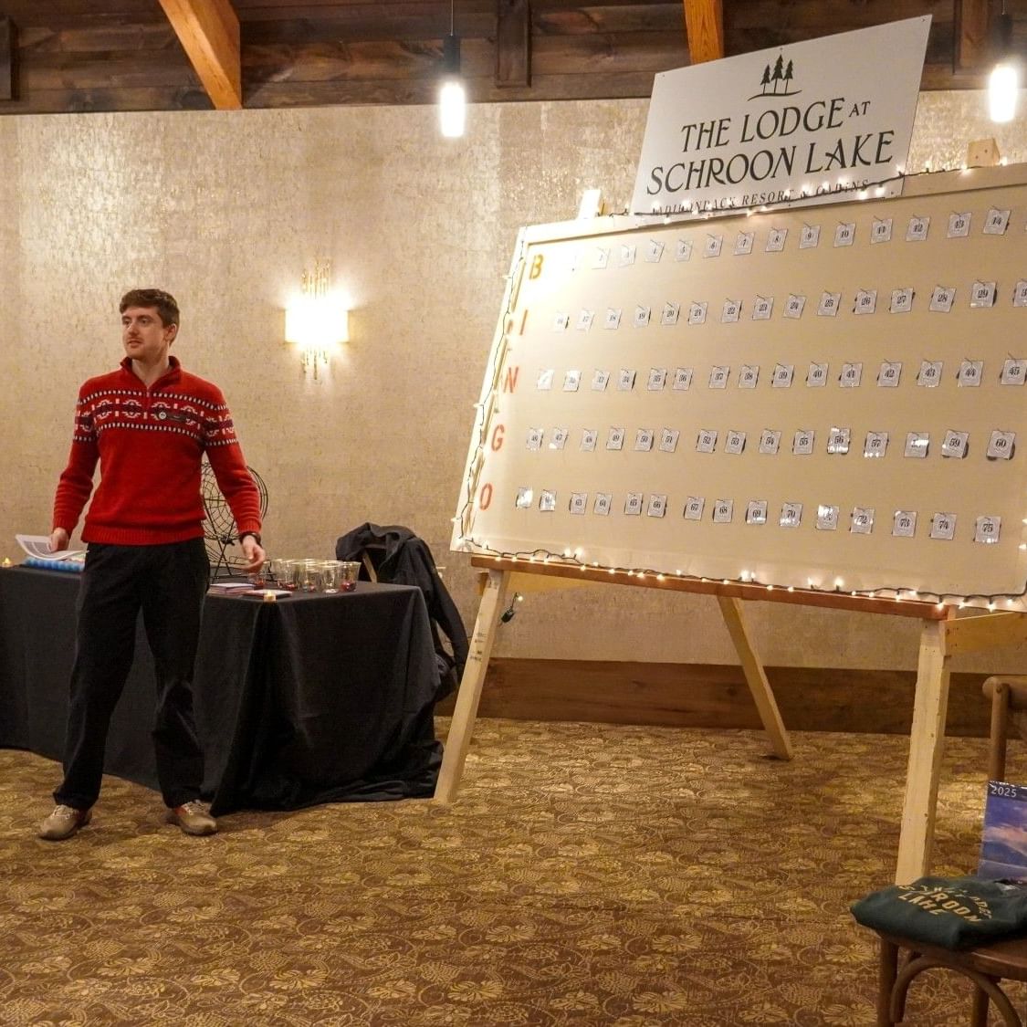 Bingo at The Lodge at Schroon Lake Family Fun