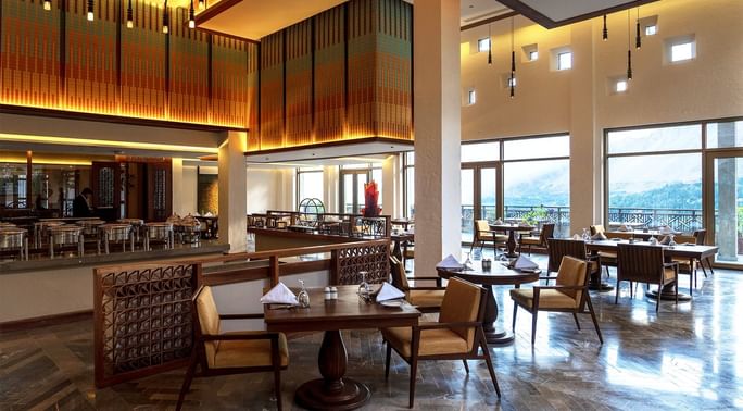 Dining at Hunza Serena Hotel