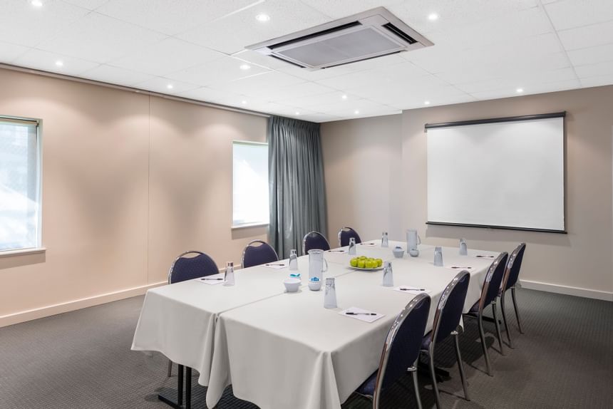 Table in Hovea Boardroom at Nesuto Curtin Perth Hotel