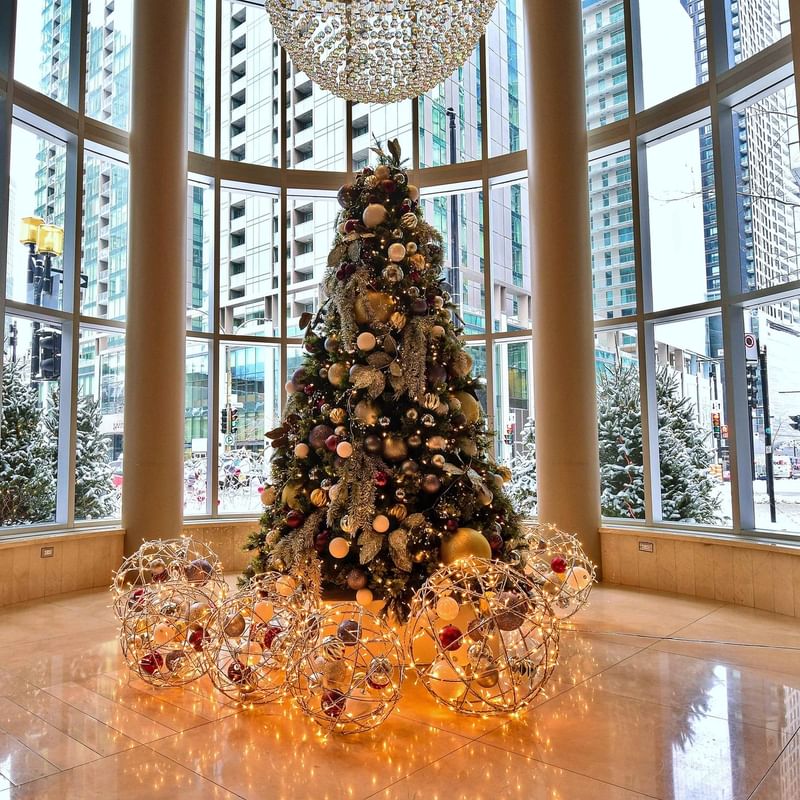 Sapin Noel lobby