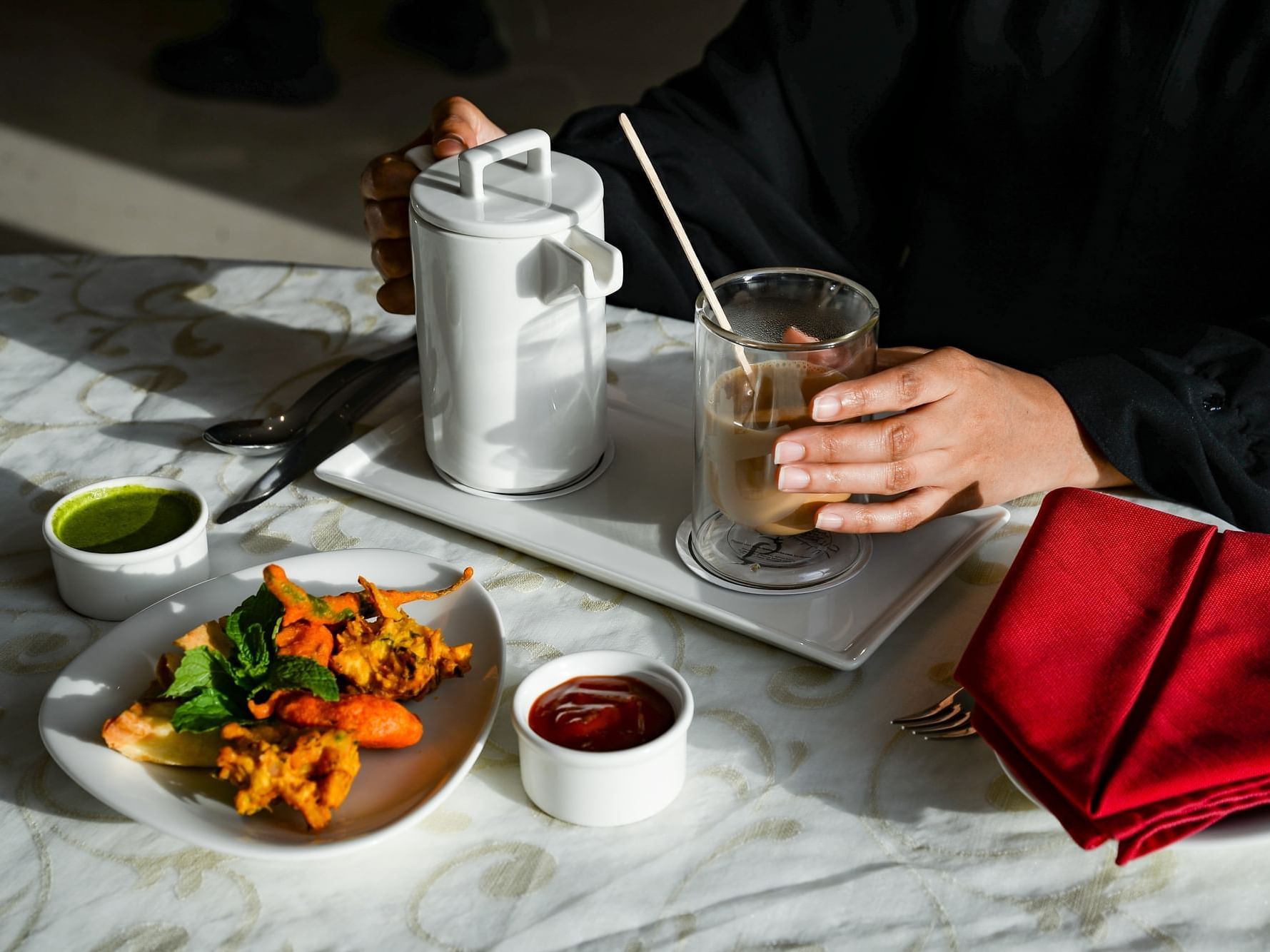 Turkish Coffee with snacks served at City Seasons Muscat