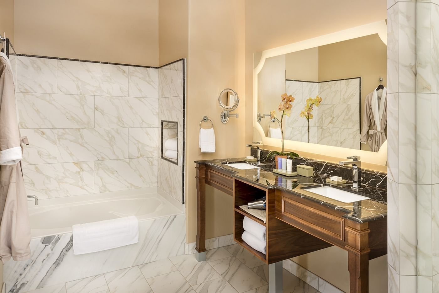 Lorem ipsum Bathroom at Allegretto Vineyard Resort in Paso Robles