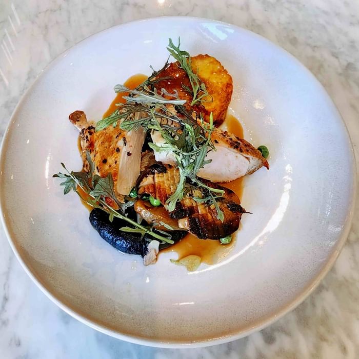 Delicious Chicken dinner at Central Coast Restaurant