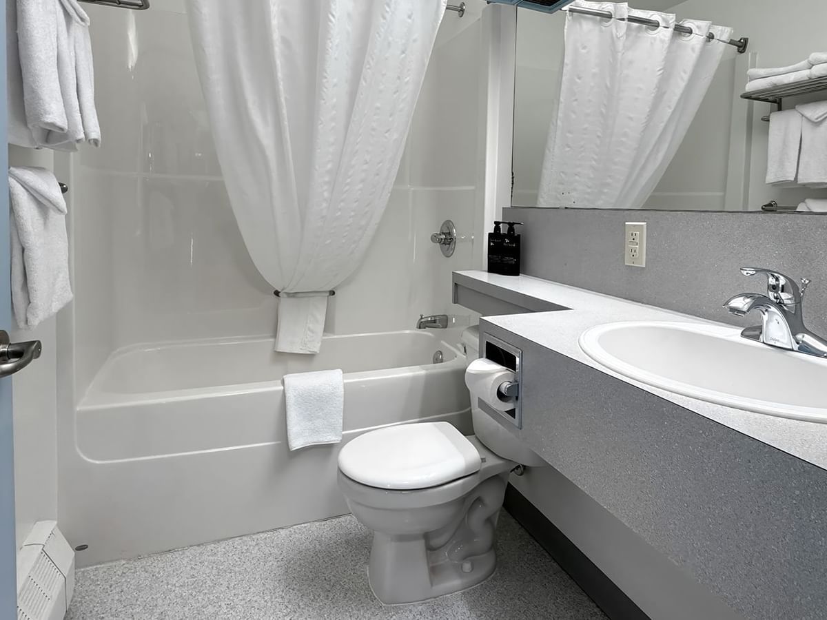 hotel guests room, bathroom