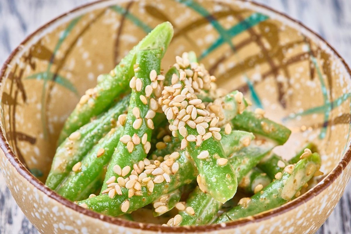 ご＝ゴマのかかったインゲン