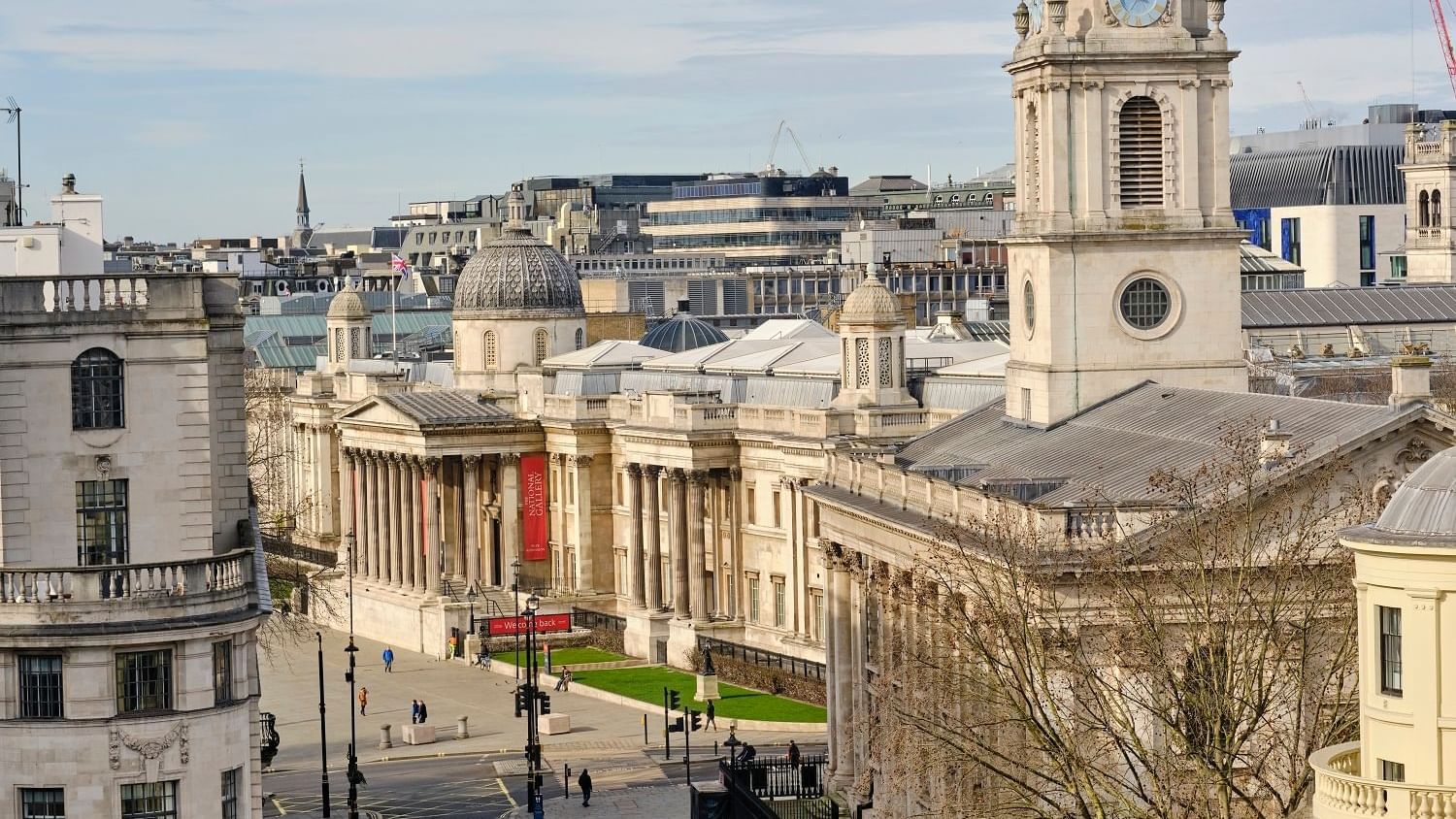 The National Gallery near The Clermont Charing Cross