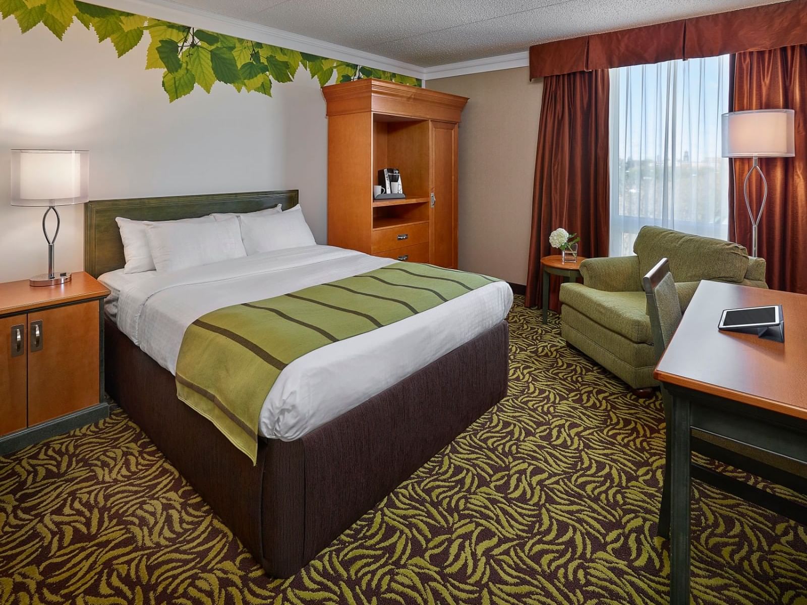 Deluxe Queen Bedroom with queen bed at Varscona Hotel on Whyte