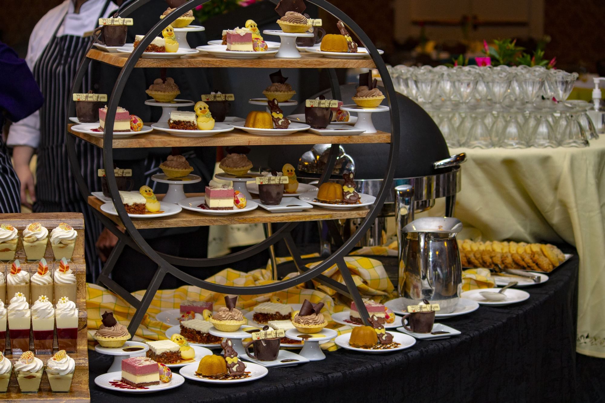 Closeup of a dessert brunch at Peabody Memphis