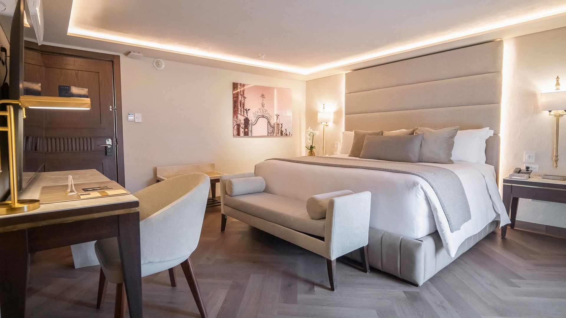 Habitación de lujo con cama King en Quinta Real Puebla, Heroica Puebla de Zaragoza