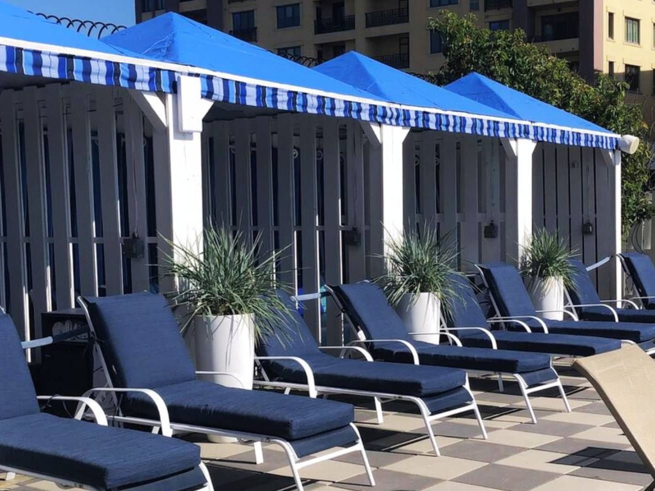 Poolside Cabanas at Berkeley Oceanfront Hotel Asbury Park