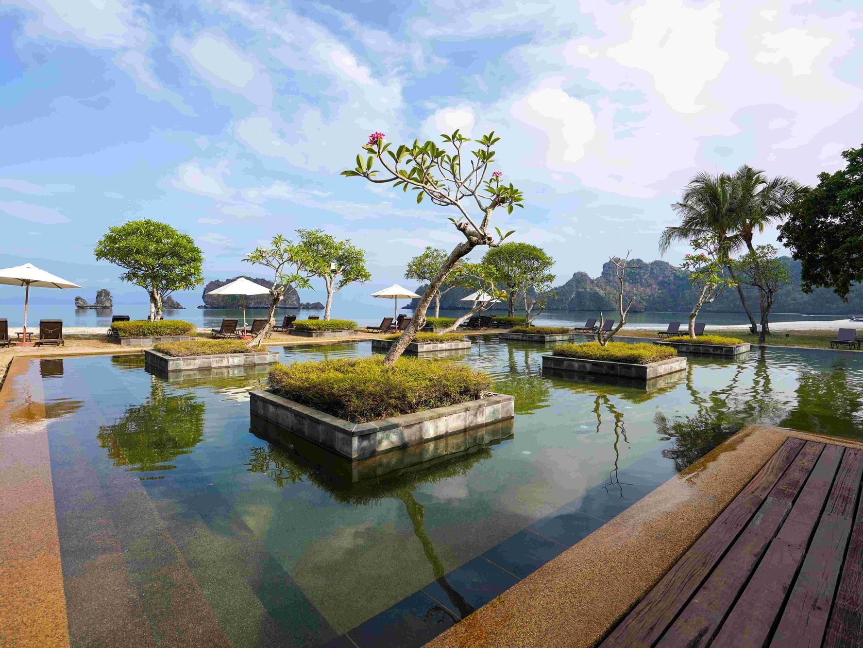 Outdoor Family Pool area at Tanjung Rhu Resort Langkawi