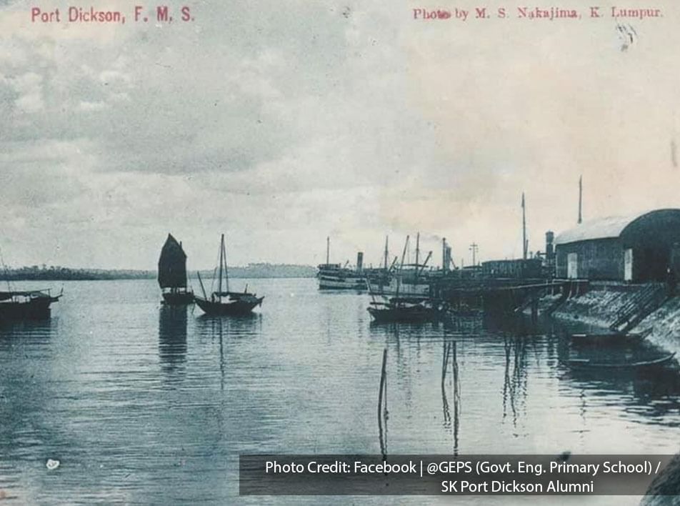 Port Dickson seaport old photo from the past years