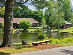 The pond at the Museum at Blue Mountain Lake near High Peaks Resort