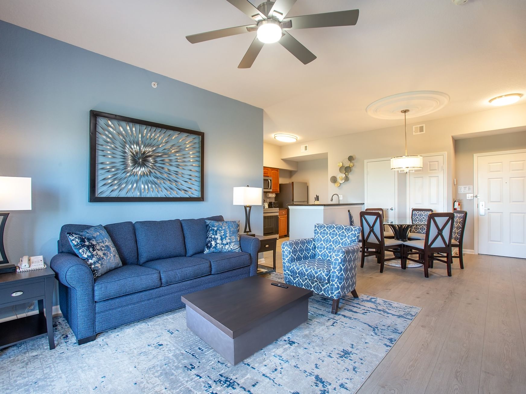 LBV Signature Suites - 2 Bedroom 2 Bath - Living Room and Dining Room