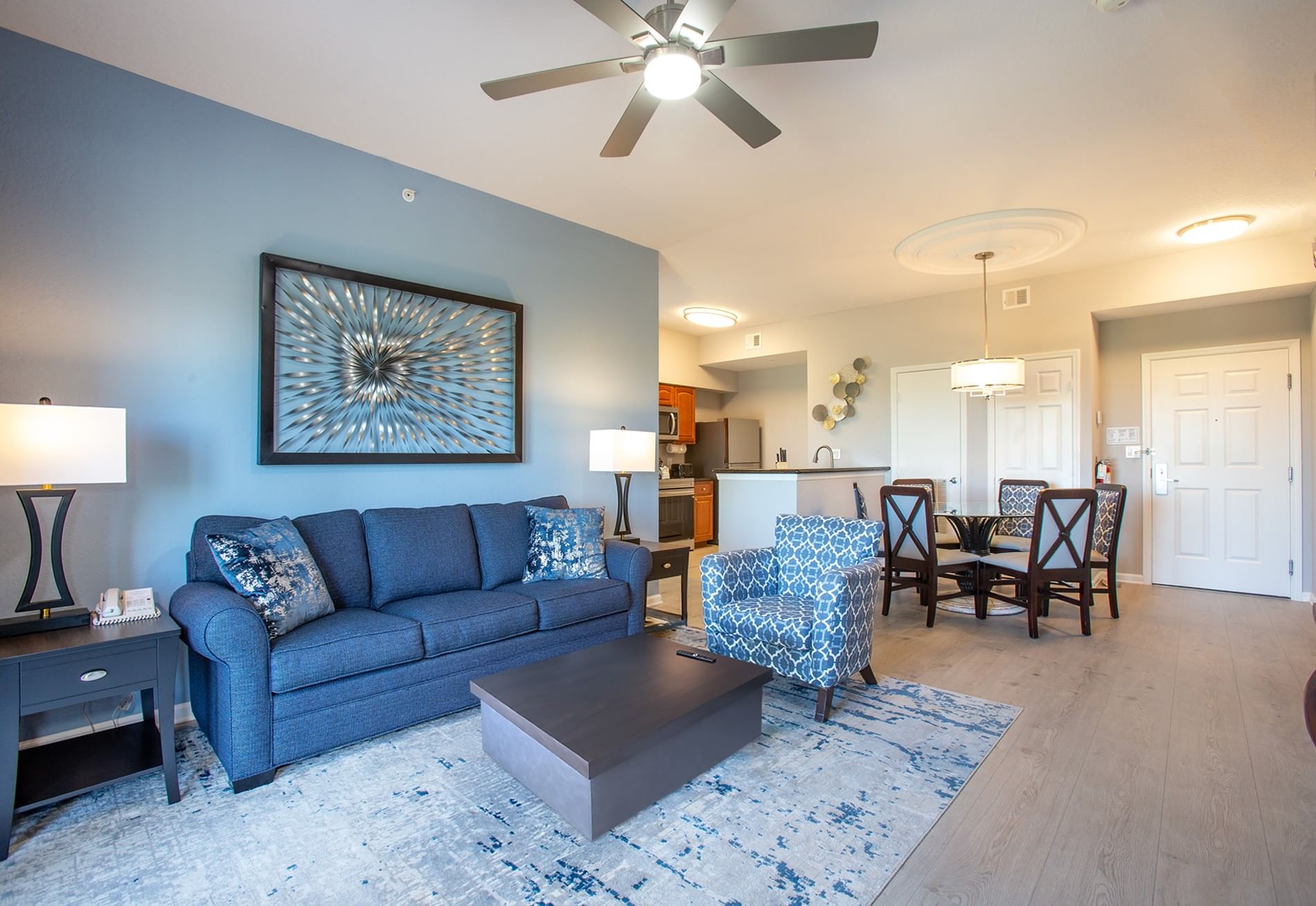 LBV Signature Suites - 2 Bedroom 2 Bath - Living Room and Dining Room