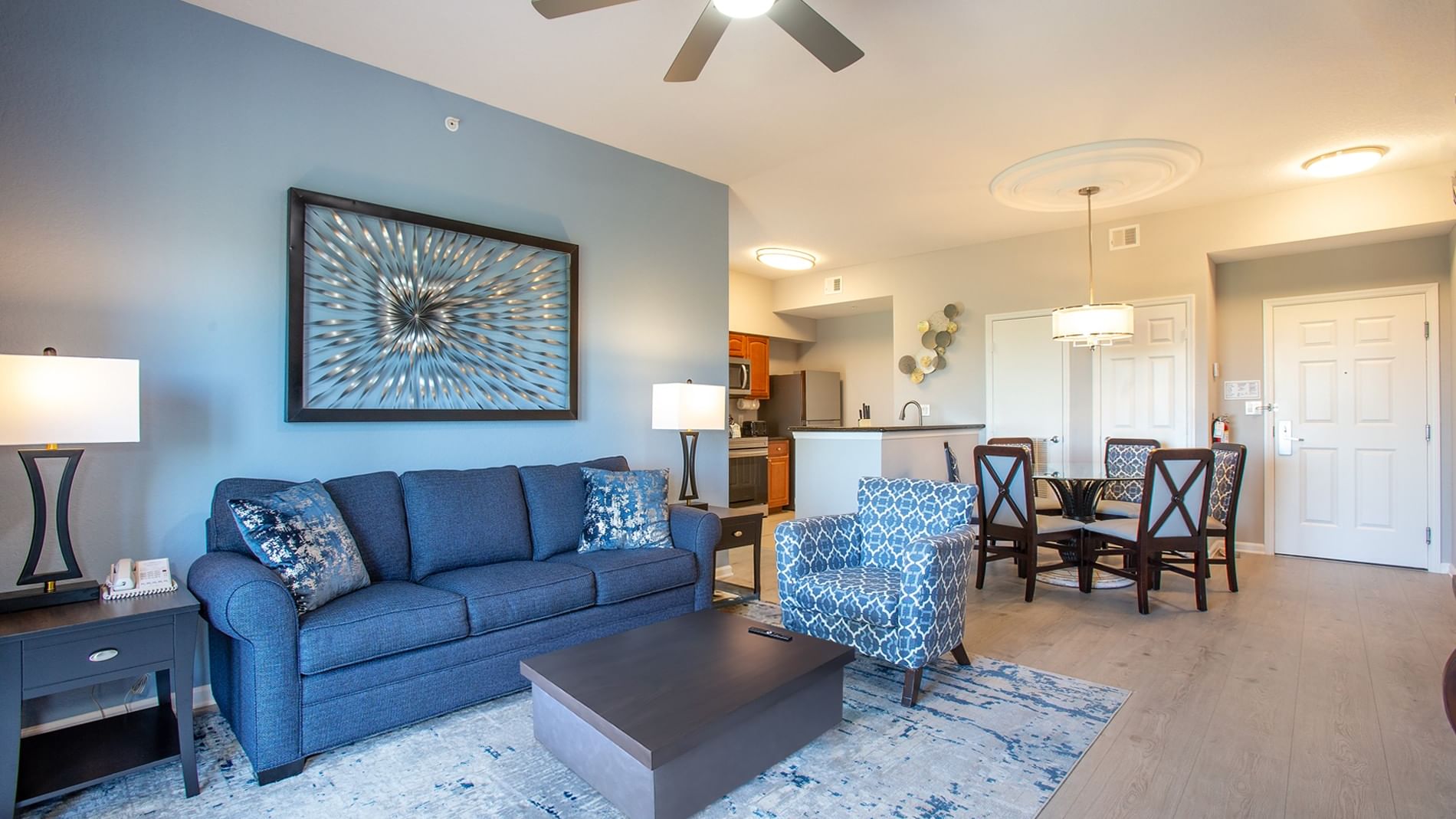 LBV Signature Suites - 2 Bedroom 2 Bath - Living Room and Dining Room