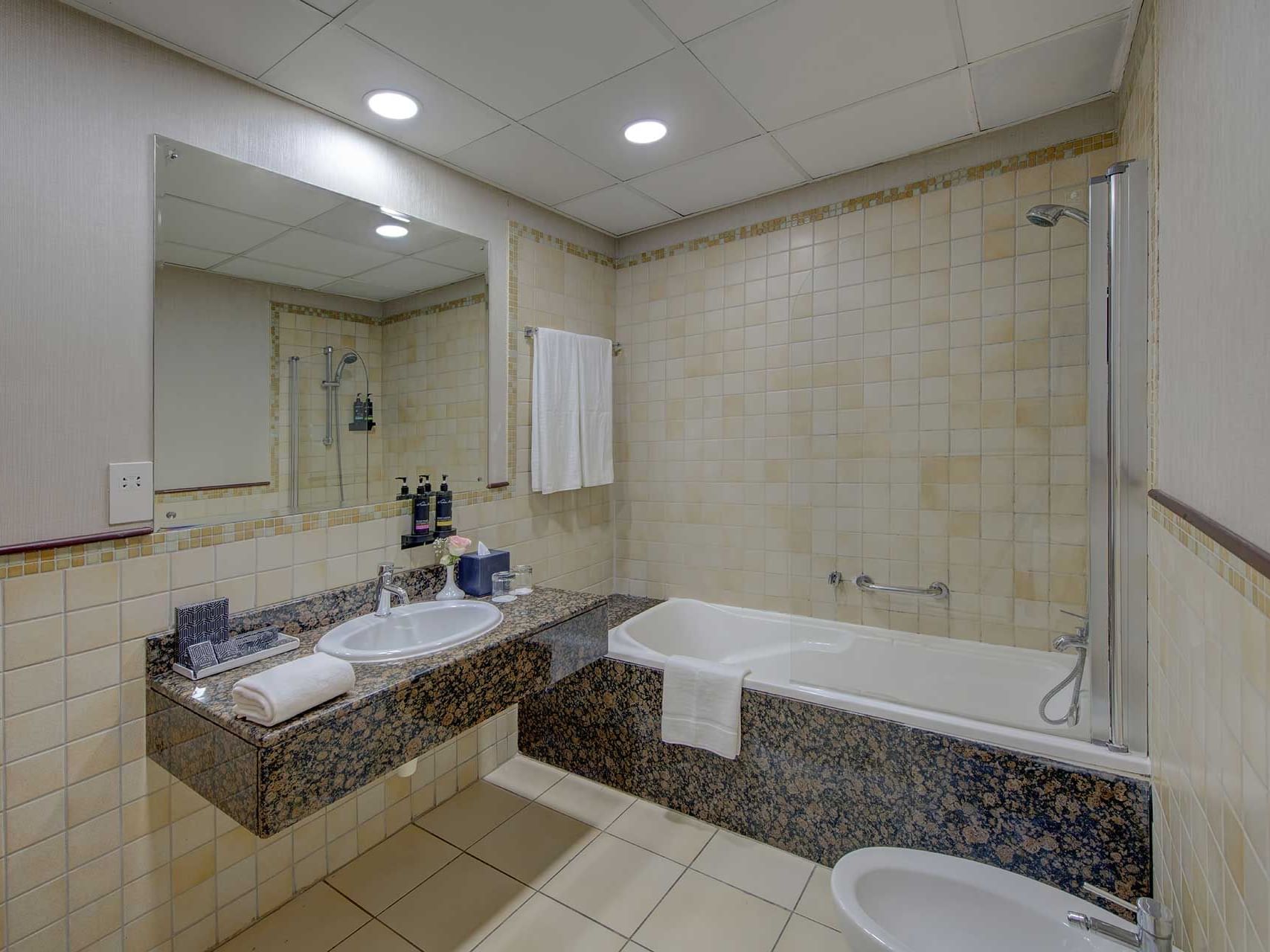 Bathroom at Suha JBR Hotel Apartments