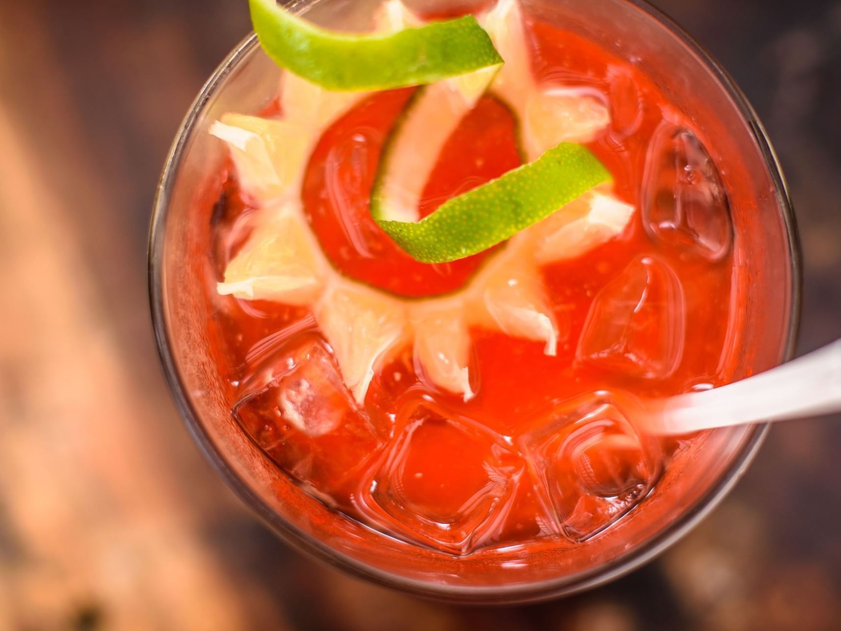 Fresh drink in Caletta Lounge & Bar at Cala Luna Boutique Hotel
