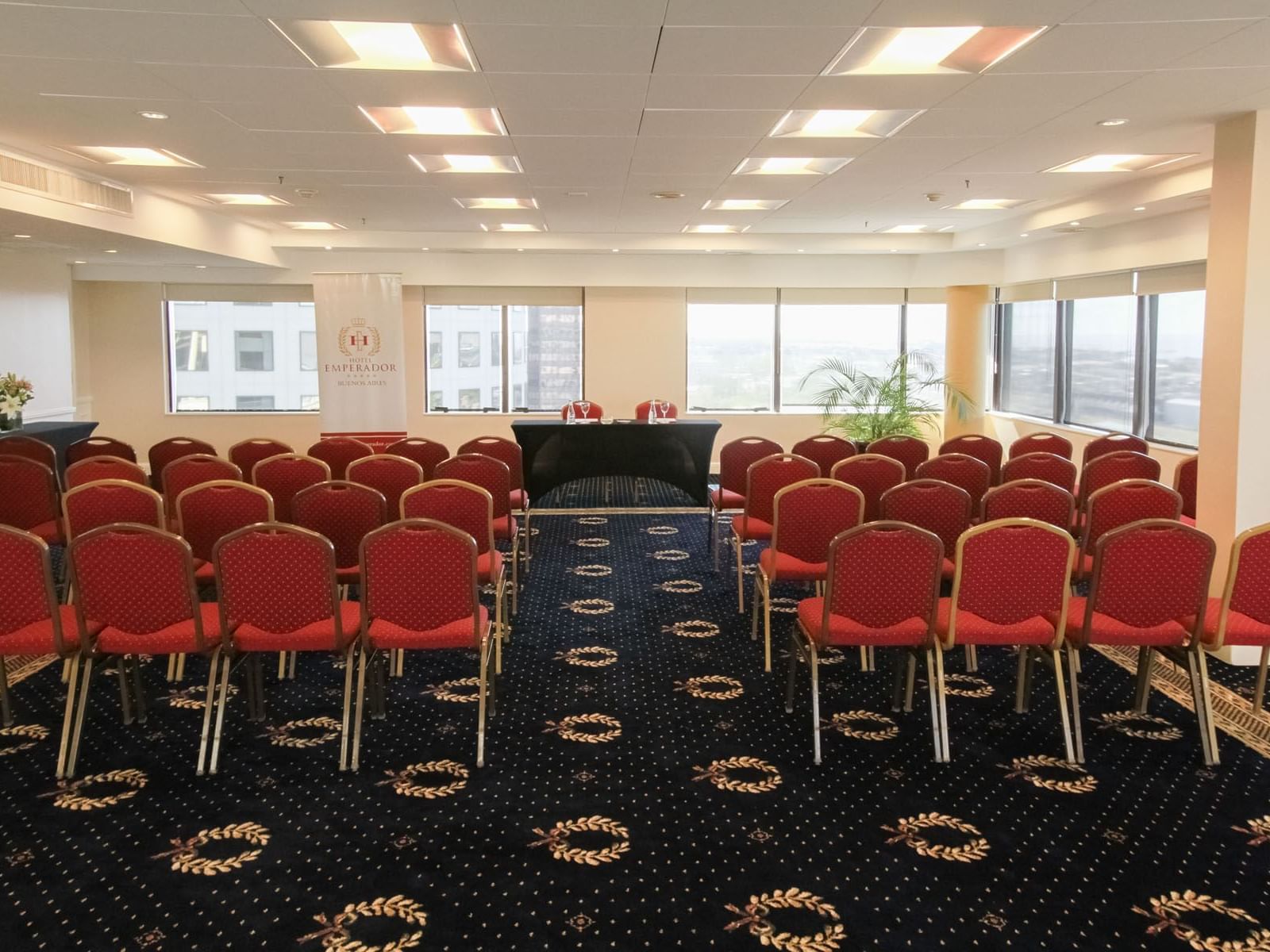 Gran Via meeting room arranged at Hotel Emperador Buenos Aires