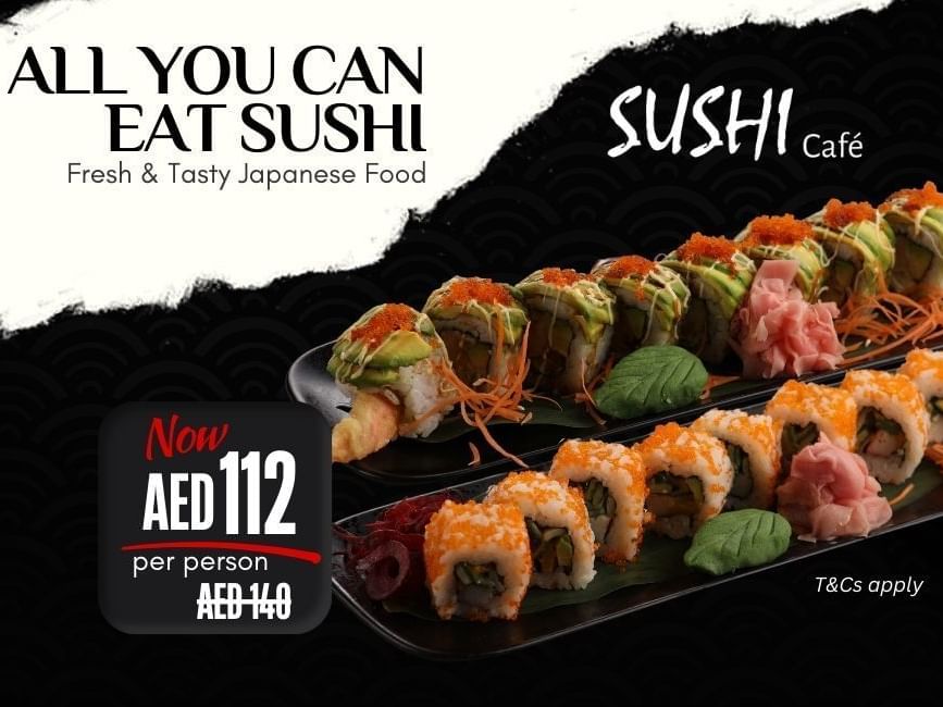 20% Off All You Can Eat Sushi