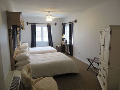 Beds in Double-Double Room at La Tourelle Hotel and Spa