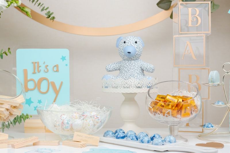 Decorative baby shower setup featuring a Baby Boy at Park Hyatt Saigon