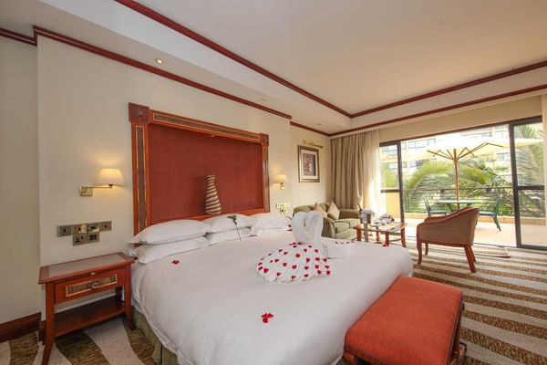 Interior of Prime Room with king bed at Kigali Serena Hotel