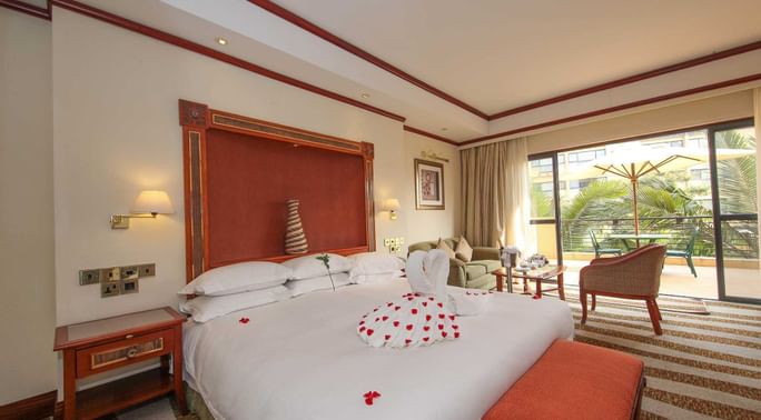 Interior of Prime Room with king bed at Kigali Serena Hotel