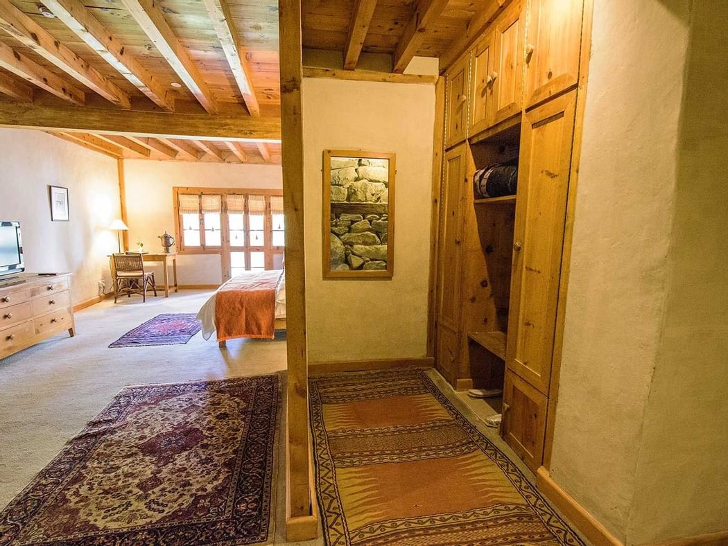 Wooden Cupboard in Garden Suite at Shigar Fort Residence