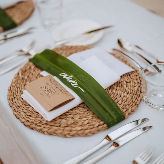 Tropical Poolside Wedding Set up, Pullman Palm Cove Sea Resort